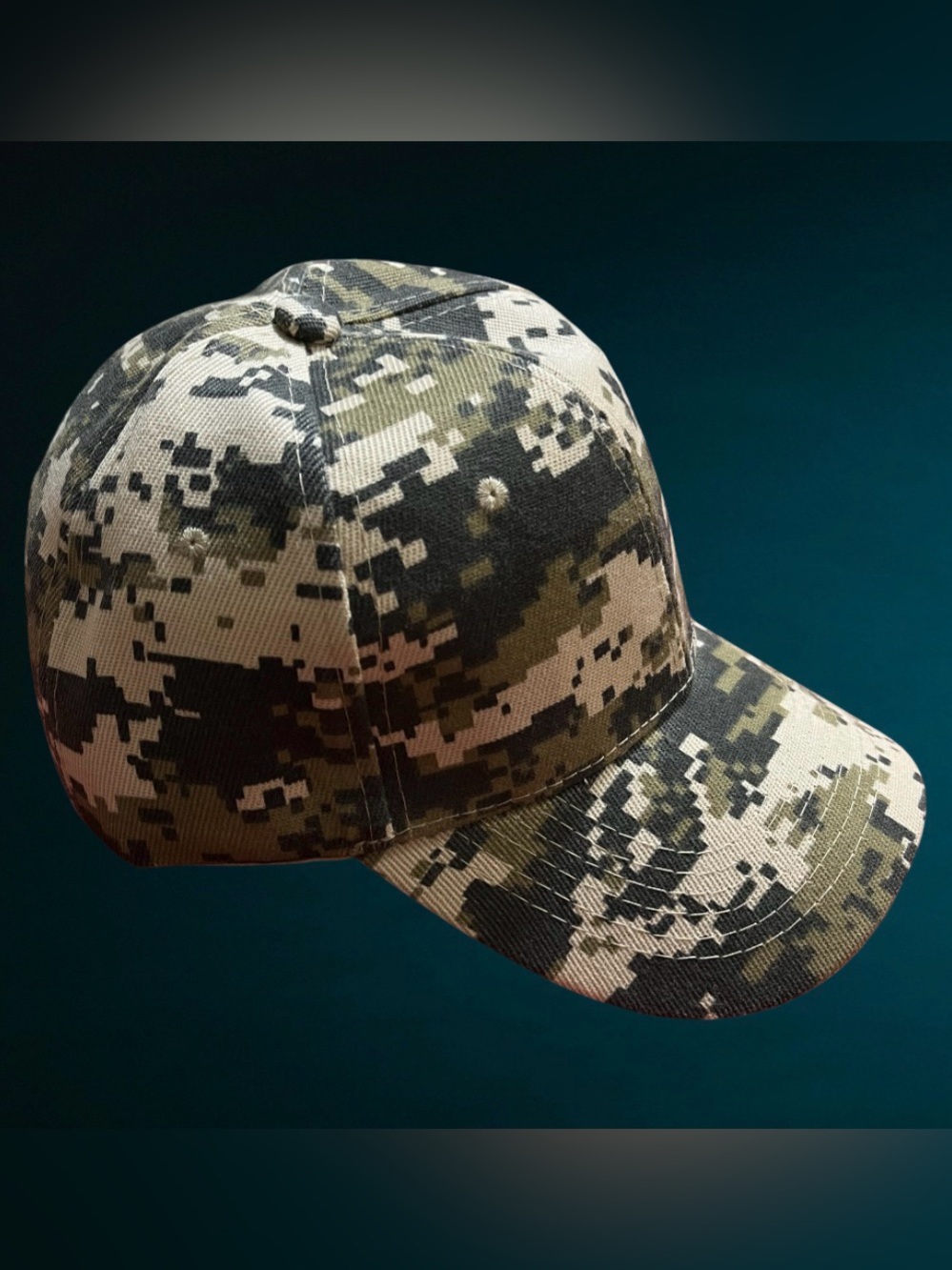 Unisex Digital Camouflage Baseball Cap Sport Outdoor Camo Cap Hat Green